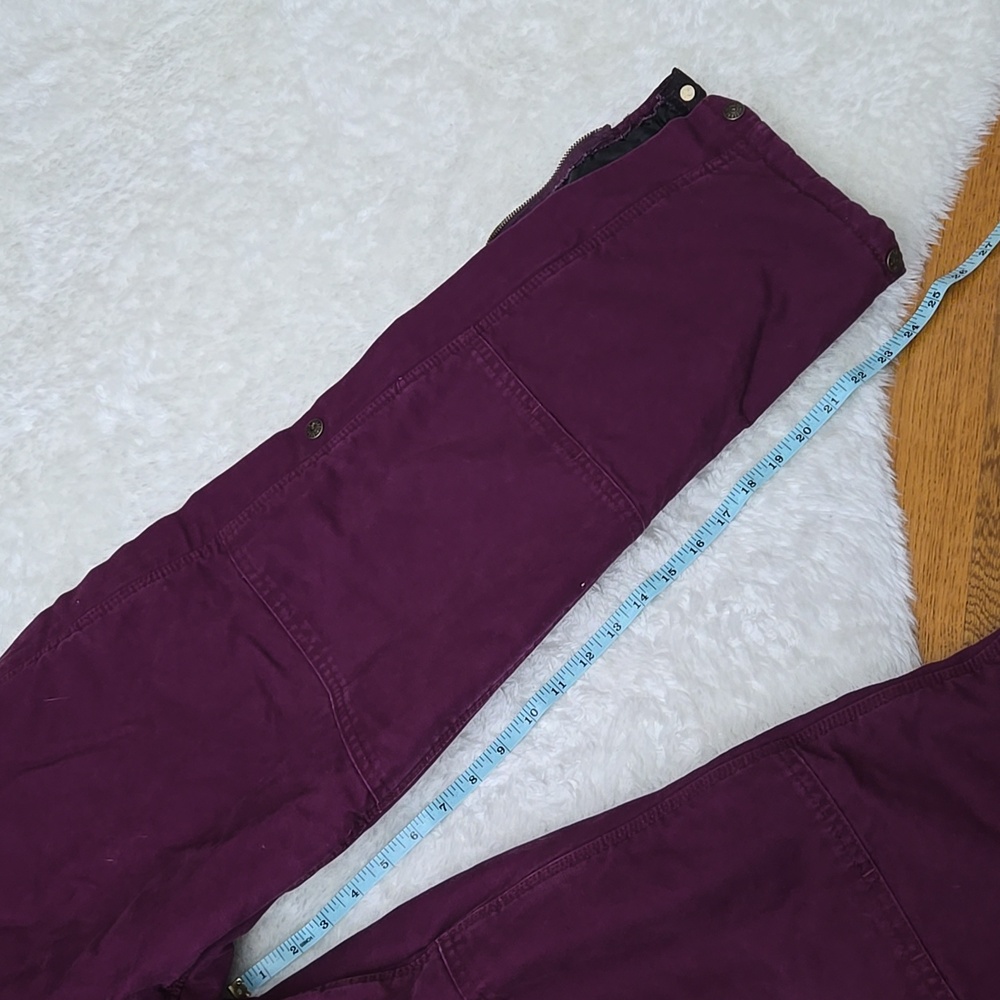 Berne Purple Insulated Snow Bibs, Youth Size Extra Large - Picture 6 of 13